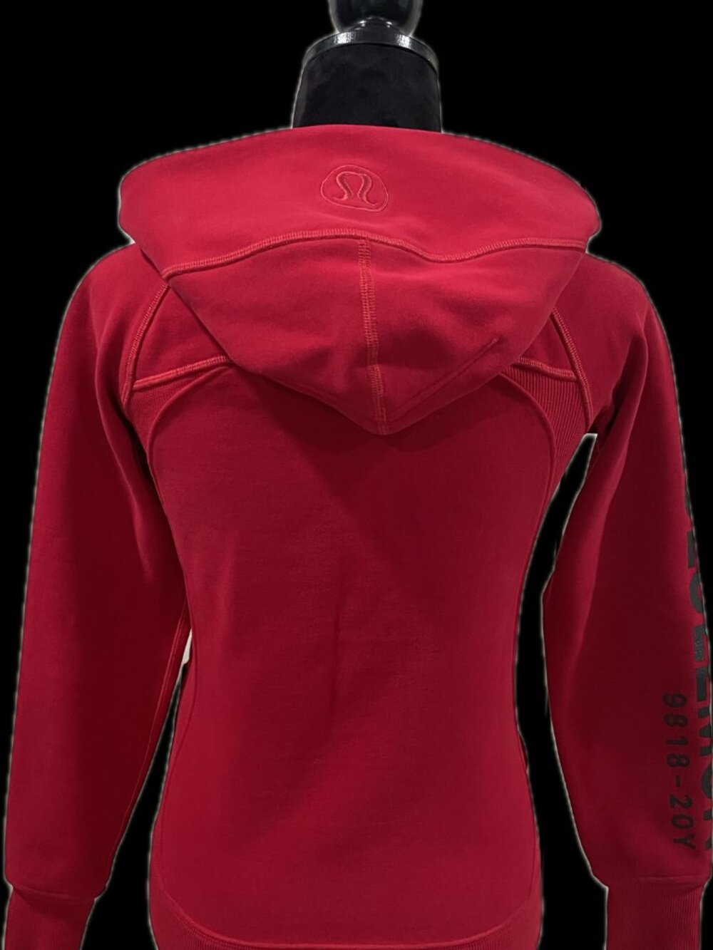 Lululemon Scuba Hoodie 20Y Collection Classic Cotton Fleece Dark Red 4 W4BBSS - Picture 5 of 12